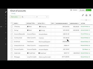 How to use the chart of accounts in QuickBooks Online
