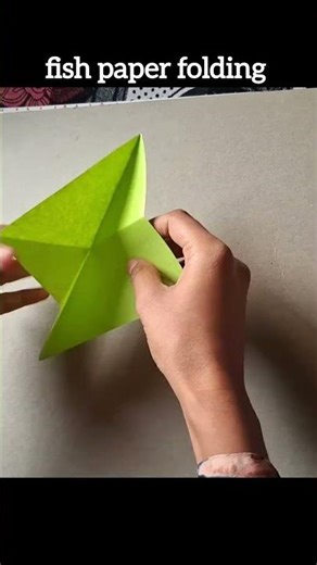 How to make paper folding craft | Orgami Fish Paper folding craft #papercraft #paperfolding