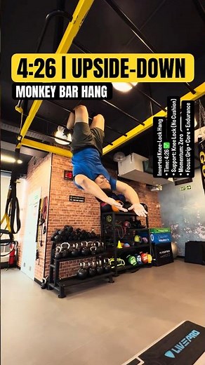 4:26 Upside-Down Monkey Bar Hang 🤯