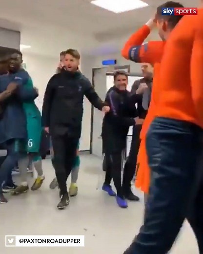 781K views · 8.2K reactions | OTD in 2019, the Tottenham dressing room erupted after their dramatic last minute win against Man City in the Champions League!  | Sky Sports | Facebook