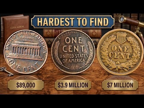 Top 4 Extremely Rare U.S pennies worth Money - Valuable Lincoln, Wheat, Indian head One Cent Coins!