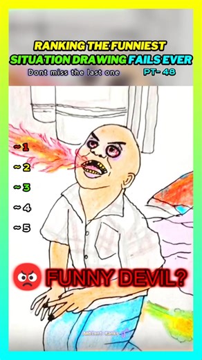 ⚠️Dont watch till end! funniest situation drawings fails ever #shorts #shortsfeed #funny #comedy