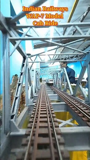 Indian Railways HO Scale Model Train | WAP7 Model | train video #shorts #indianrailways #trainvideo