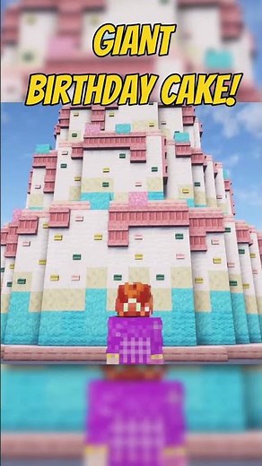 You need this GIANT Minecraft birthday cake in your world!