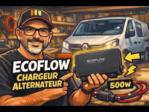Chargeur alternateur EcoFlow 500W : installation complète
