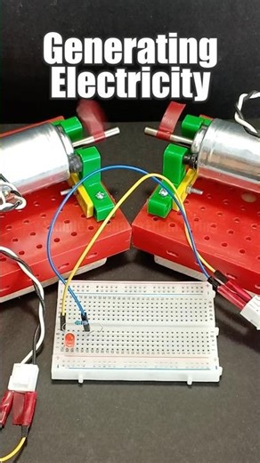Generating Electricity with Two DC Motors Using a Universal Coupling