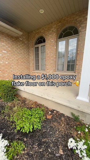 Transforming a Porch with Epoxy Flake Flooring