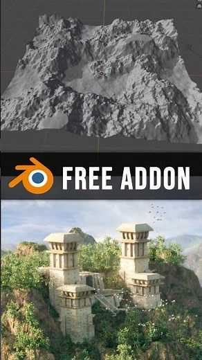 This free Blender addon creates terrain that looks professionally made! 😮