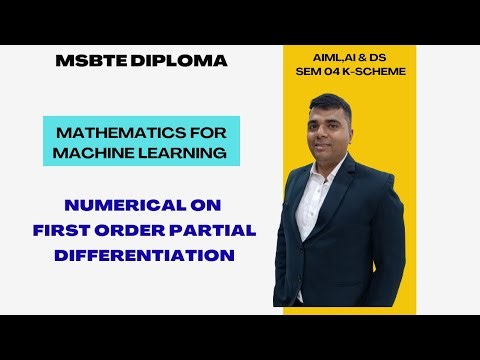 Numerical On First Order Partial Differentiation | MSBTE Diploma Semester 04 | MML.