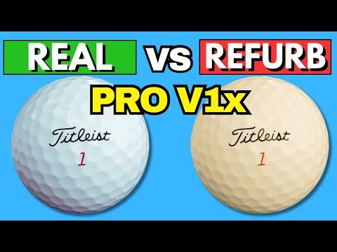 Inside a REFURBISHED Pro V1x vs NEW Pro V1x Golf Ball! (What’s Inside?)