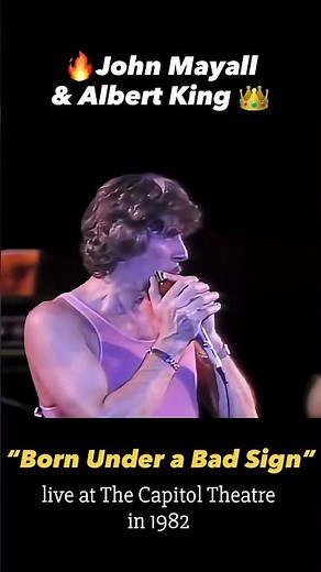 Albert King 🔥 King of the Blues Guitar Sings "Born Under a Bad Sign" LIVE (ft. John Mayall, 1982)