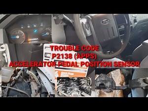 P2138 code (ACCELERATOR PEDAL POSITION SENSOR) fixed and replace spark plug on ford f350 v8 engine.