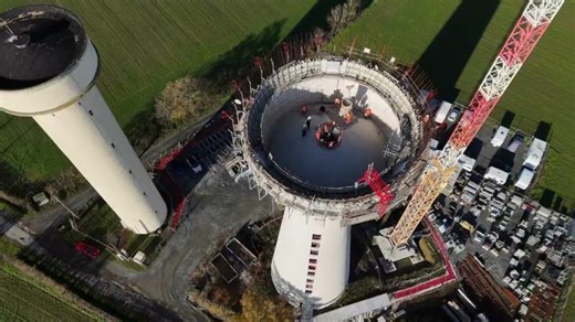 Construction du château d eau de Sanzay - novembre 2025 / février 2026 | Thierry GRISLAIN