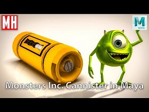 Modeling Monsters Inc. cannisters in Maya
