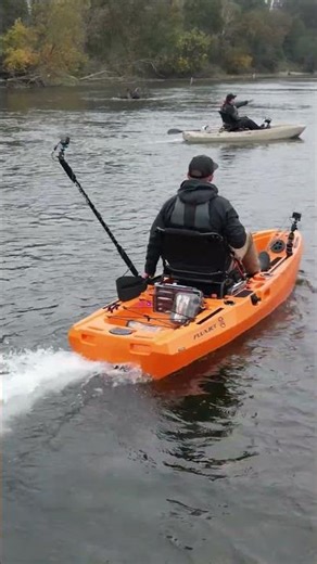 Hidden Jet Drive Kayak No Motor Hanging Off Back
