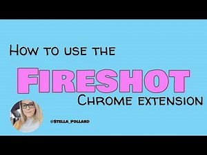 Using the Fireshot Extension!