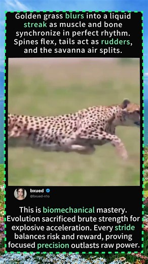 Cheetah’s 0-60 MPH Sprint: The Physics of Pure Speed 🐆⚡#cheetah #fastestanimal #wildlifedocumentary