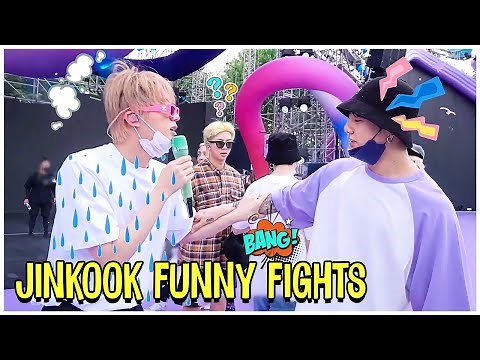 BTS Jungkook Funny Fights With Jin - Jinkook Moments