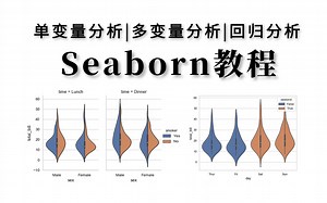 比Matplotlib集成度更高？详解Seaborn，看这个教程就够了！！不到半天轻松搞定！python数据分析|人工智能基础