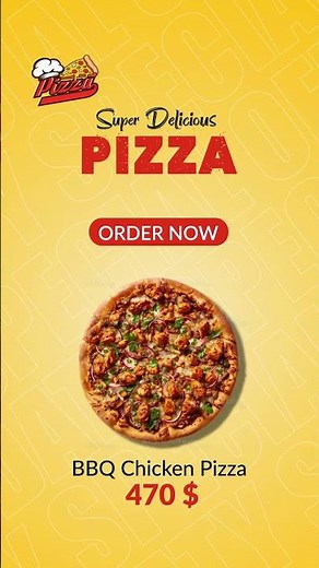Social Media Food Ads | After Effects Pizza Motion Graphic Animation