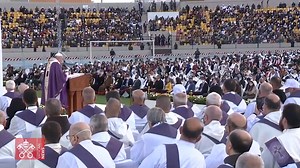 158K views · 3.3K shares | At the conclusion of his Apostolic Journey to Iraq, Pope Francis celebrated Sunday Mass with the Iraqi faithful in Erbil’s Franso Hariri Stadium. Read more at the Vatican News web portal: https://www.vaticannews.va/en/pope/news/2021-03/the-church-in-iraq-is-alive-pope-francis-at-mass-in-erbil.html | Vatican News | Facebook