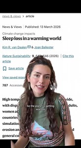 Losing sleep in a warming world 🧠 #neuroscience #sleep | Sleep Study