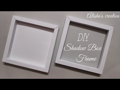 DIY Shadow Box Frame || 6*6" Shadow Box || Shadow Box || Shadow Box Tutorial ❣️