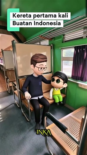 The first train made by Indonesia #train #railfans #shorts
