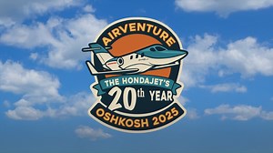 EAA #AirVenture at #Oshkosh is only 3 days away! This year is particularly meaningful to us as #OSH25 marks 20 years since the HondaJet first made its public debut. Stop by our booth to celebrate with us and see the #HondaJet firsthand. | HondaJet