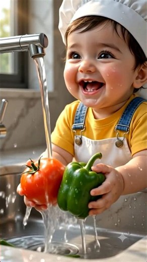 👶🍕 Baby Chef Makes the World's Yummiest Pizza | Cute AI Baby Cooking #Shorts