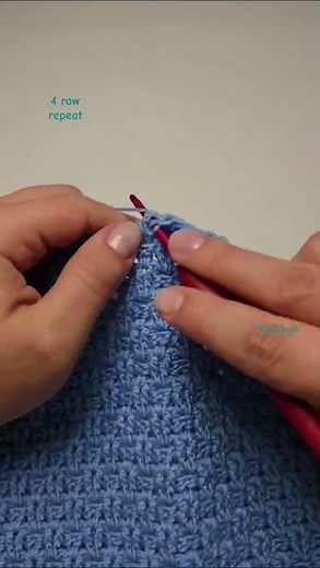 4 Row Repeat Wicker Crochet Pattern | FPDC/BPDC Stitches #crochettutorial #easycrochet #knitting