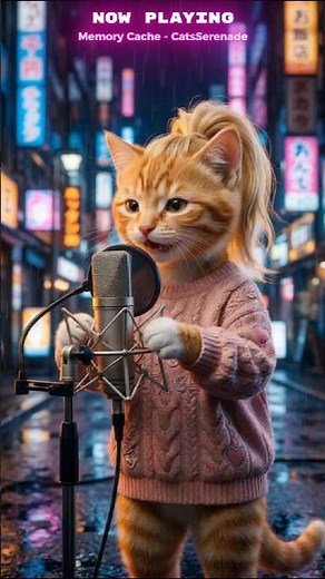 Cat Singing - "Memory Cache" [Lo-fi Pop] (2026) Nostalgic Cyber Anthem #Cat #Cute #Kitten #CatCover
