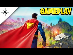 SUPERMAN Fortnite Skin GAMEPLAY (with Glider, Emote, Clark Kent...)