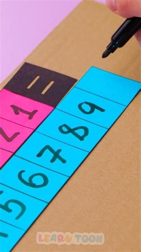 Super Easy Craft 🎯 To Learn ADDITION ❗ #learning #maths