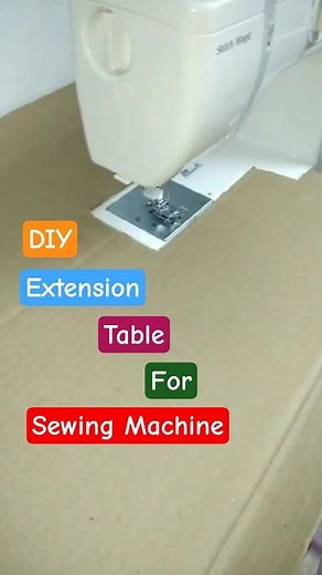 DIY Extension table for Sewing Machine| Cardboard Extension for Usha Janome #table #sewingmachine