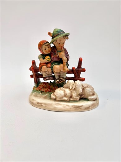 Vintage Goebel Hummel #99 Eventide Figurine Boy and Girl With Fence and Lamb – German Porcelain Collectible - Etsy
