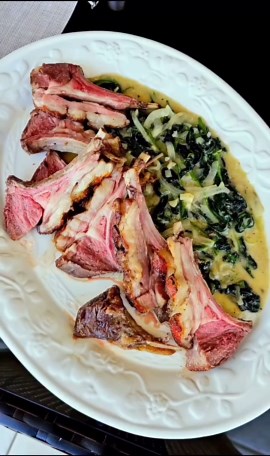 Rosemary garlic rack of lamb
