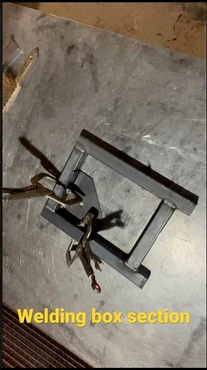 How to weld steel box section #metalwork #welding