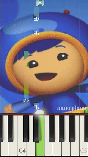 Team Umizoomi Theme Song Piano Tutorial #shorts #short #shortvideo #shortsvideo #shortsfeed #tiktok