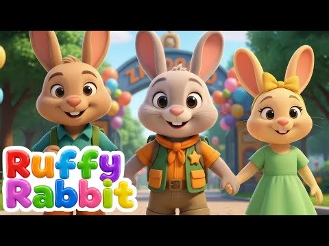 Let's Go to the Zoo | Children's Song, Emotions & Nursery Rhymes with Luffy Rabbit