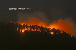 Shared images of the Shovel Fire burning in the Catalinas. http://www.kvoa.com/story/35104476/fire-burning-on-mt-lemmon | Meteorologist John Patrick