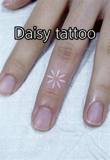 Artistic Daisy Tattoo Designs for Finger and Mini Tattoos