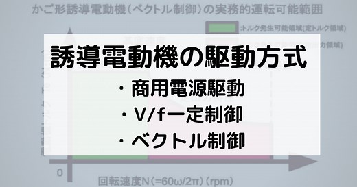 誘導電動機の駆動方式まとめ　V/f制御とは？ベクトル制御とは？【FA／機械システム／プラントの基本】