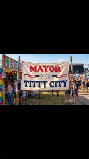 Mayor Of Titty City Flag Flag 3x5 ft - Perfect Wall Decor for Mancaves, Bars or Bachelor Pads Great G #merica #flag #usaflag #MancaveDecor #FunnyFlag