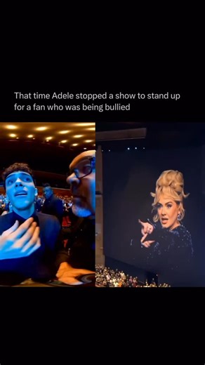 Pop History Book on Instagram: "Everybody needs an Adele in their life ❤️ In 2023, Adele stopped a concert in Las Vegas to defend a young fan from security and other people bothering him for dancing and singing along. - #adele #throwback #kindness #celebrity #popculture"
