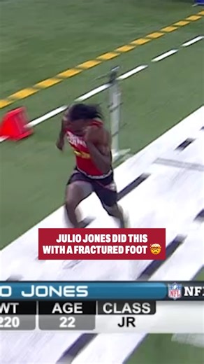 Julio Jones really ran the 40 in 4.39 seconds with a stress fracture 🤯 NFLN | NFL | Atlanta Falcons