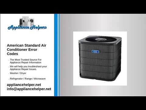american standard air conditioner error codes