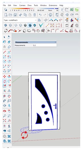 Door handle design in SketchUp . @topfans Nice Tower Pro Nice Tower . #architecture #project #doors #nicetower | Nice Tower Plus