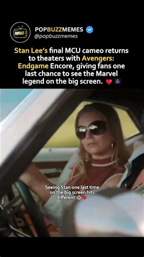 Stan Lee's final MCU cameo returns to theaters with Avengers: Endgame #StanLee #AvengersEndgame