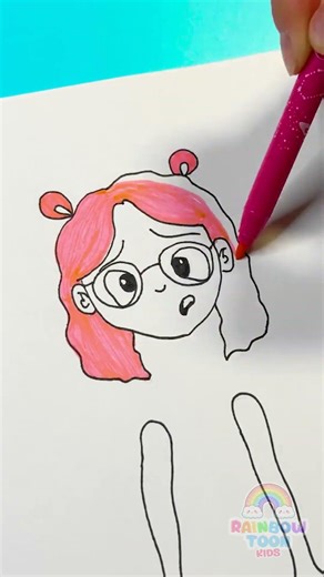 ✂️ Create Your Own Mini Me Paper Doll! 💕 Easy Craft Fun! #DIY #Kids #Shorts